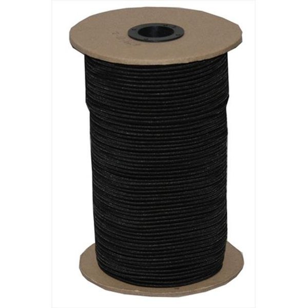 T.W. Evans Cordage Co Inc T.W. Evans Cordage SC-316-500 .1875 in. x 500 ft. Black Elastic Bungee Shock Cord in Black SC-316-500